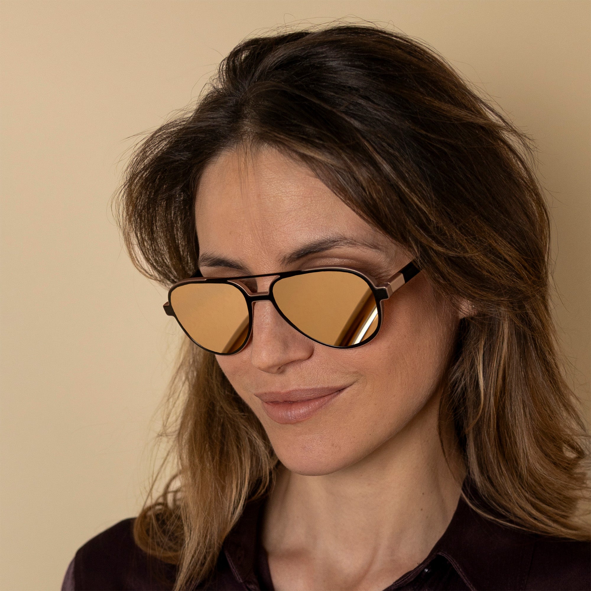 AGENOR BLACK & ROSE GOLD - 18 CARAT ROSE GOLD LENSES