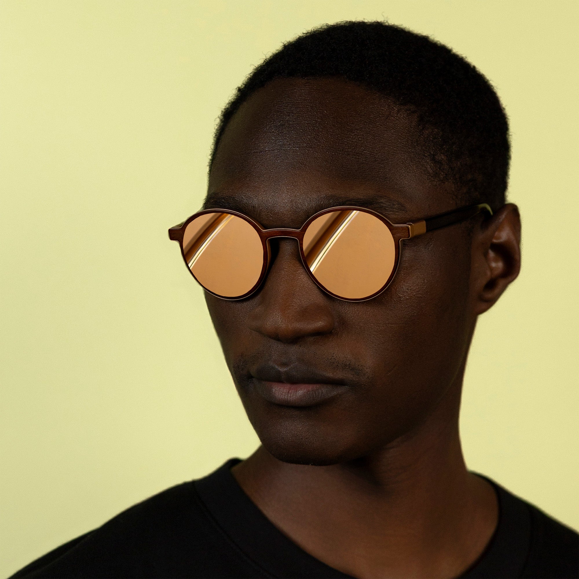 SESAME BROWN & ROSE GOLD - 18 CARAT ROSE GOLD LENSES