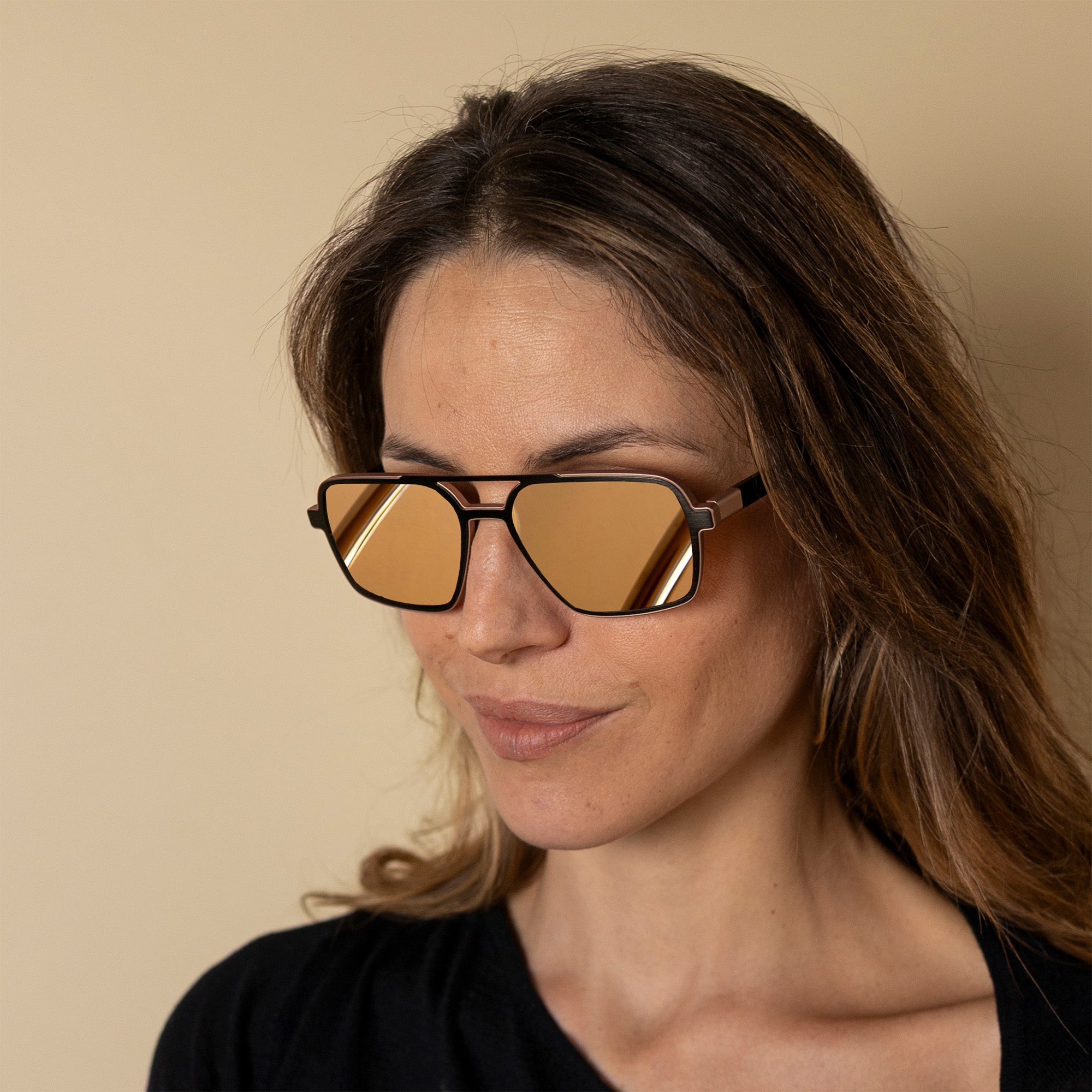 BIG BOSS BLACK & ROSE GOLD - 18 CARAT ROSE GOLD LENSES