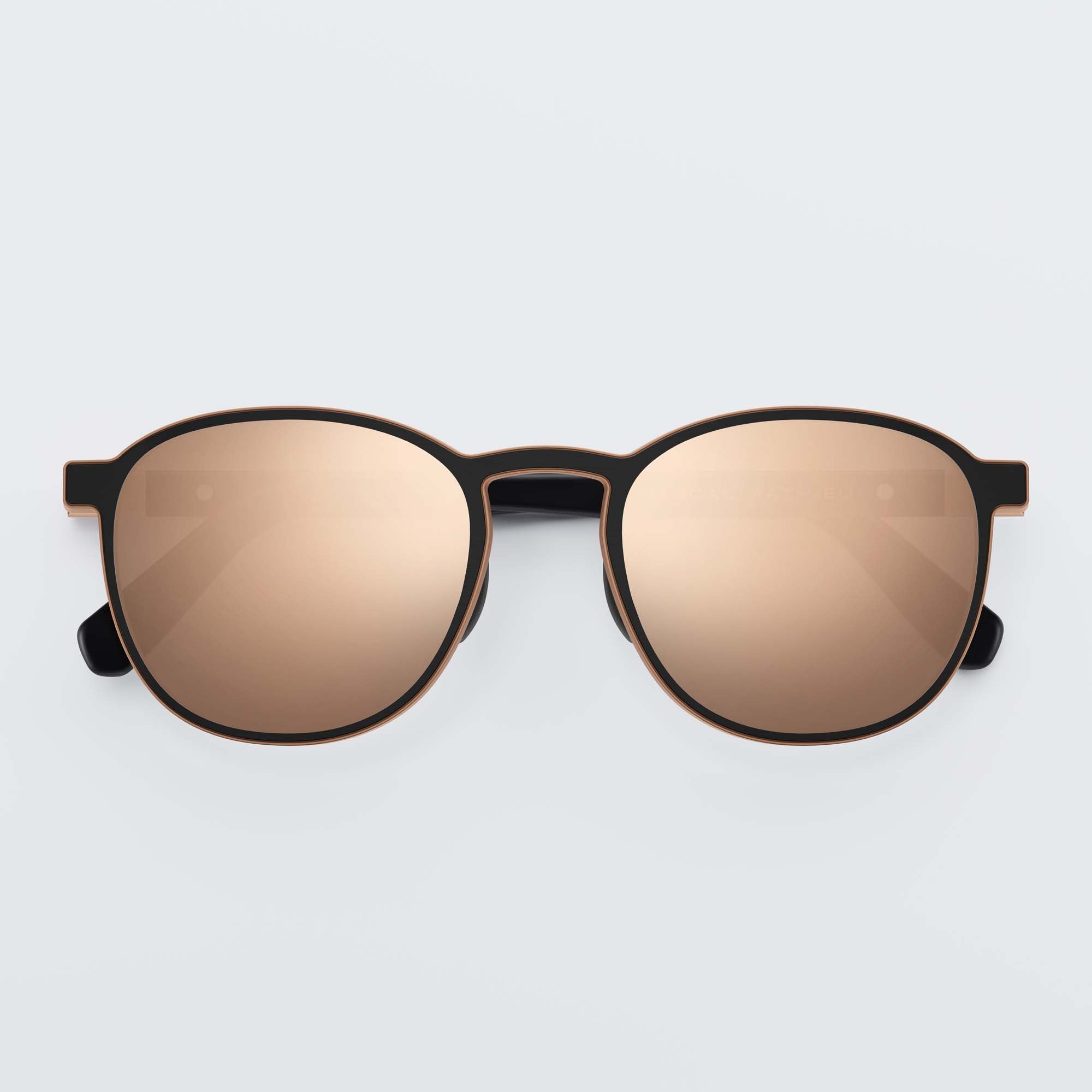 LDP BLACK & ROSE GOLD - 18 CARAT ROSE GOLD LENSES