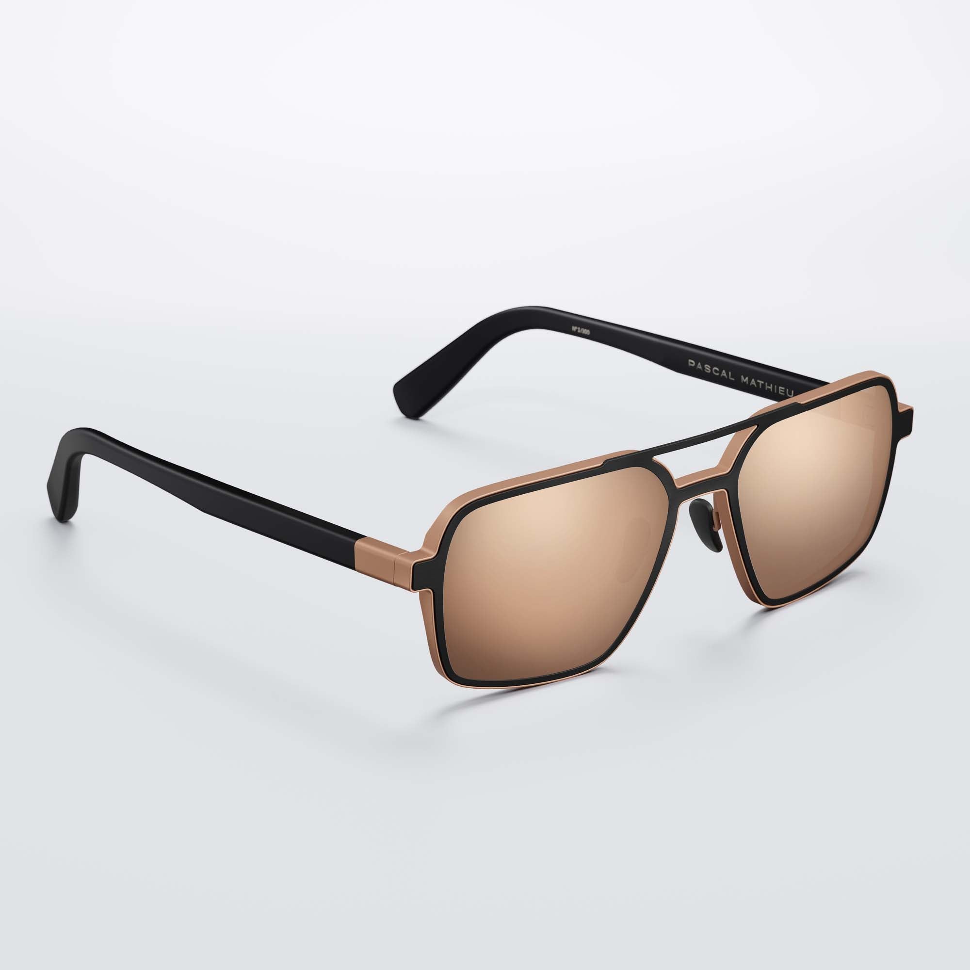 SPLENDIDE BLACK & ROSE GOLD - 18 CARAT ROSE GOLD LENSES