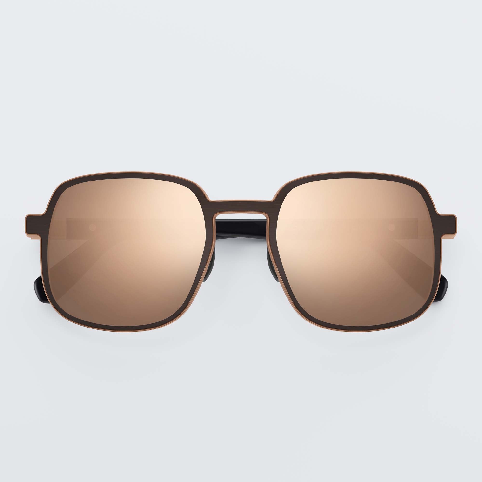 TWIST BROWN & ROSE GOLD -  18 CARAT ROSE GOLD LENSES