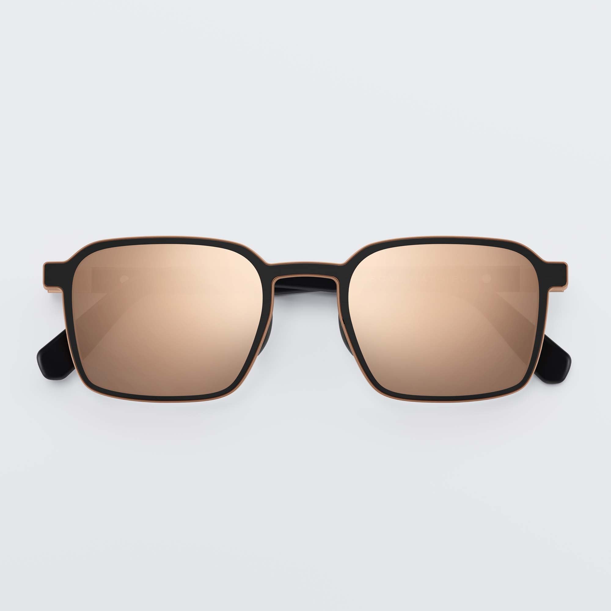 VINCINE BLACK & ROSE GOLD - 18 CARAT ROSE GOLD LENSES