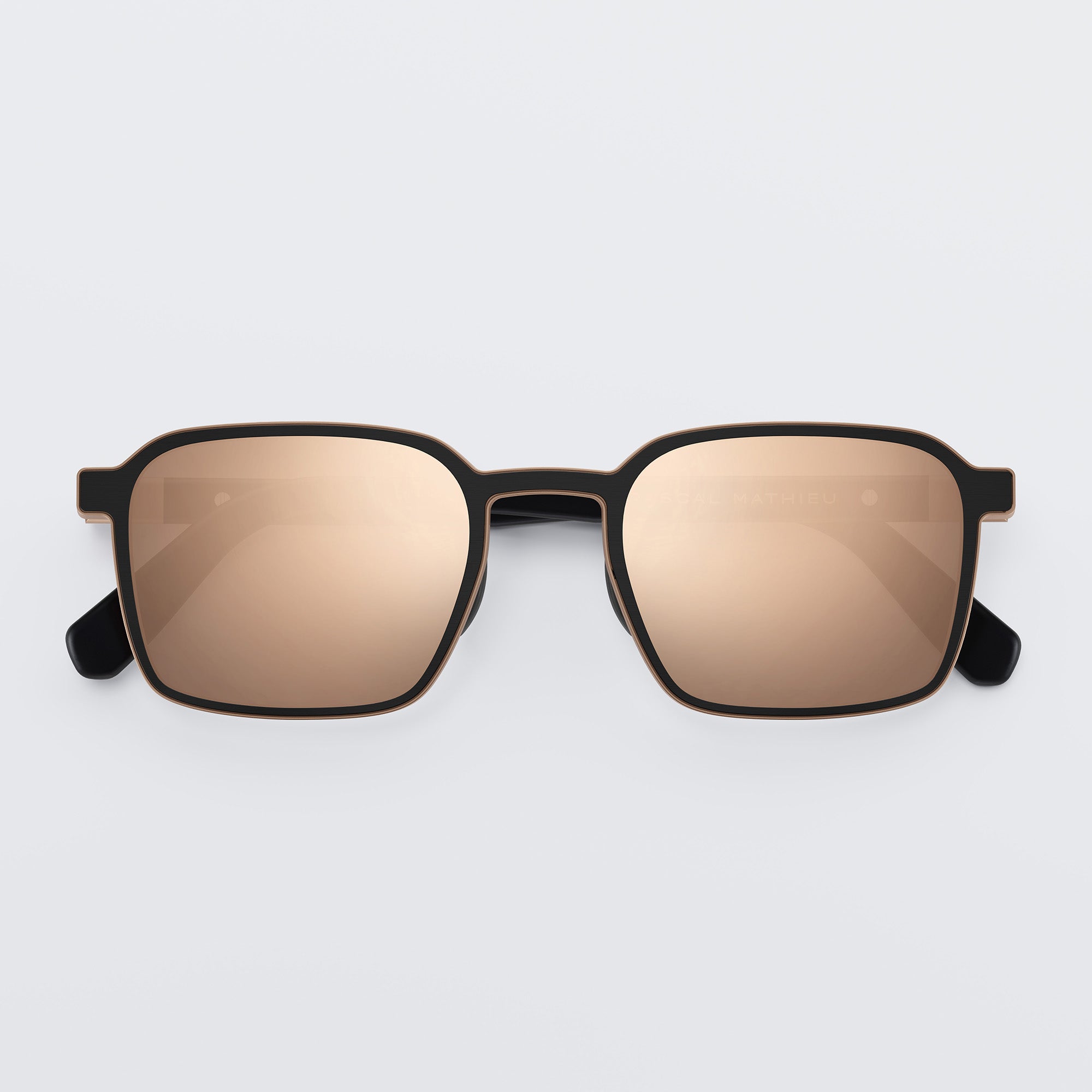 VINCINE BLACK & ROSE GOLD - 18 CARAT ROSE GOLD LENSES